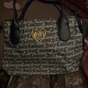 Juicy Couture Black and Gold Tote Bag